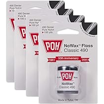 Amazon.com : POH Dental Floss Unwaxed, 100 Yard- 4 Pack